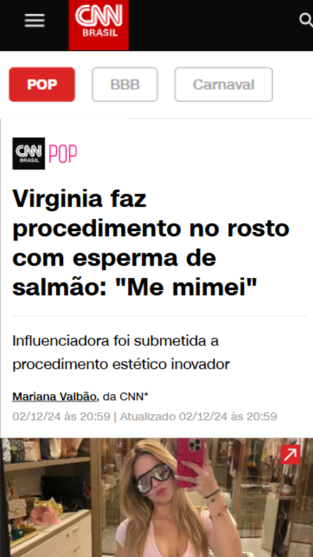 Notícia Virginia